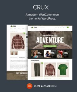 Crux – A modern and lightweight WooCommerce theme