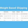 WooCommerce Weight Based Shipping
