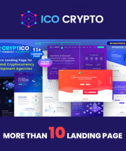 Cryptico – ICO Crypto Landing & Cryptocurrency WordPress Theme​