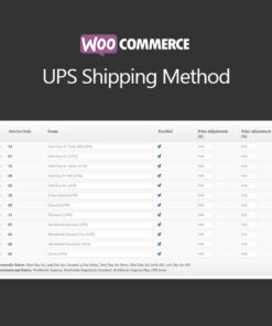 WooCommerce UPS Shipping Method